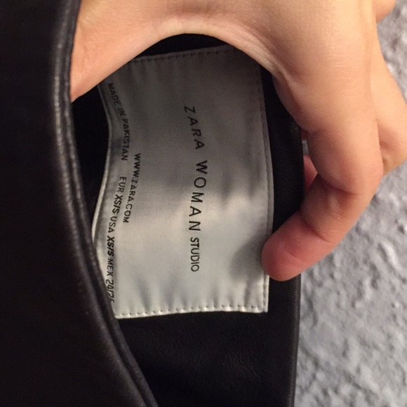 Zara studio Leather Dress NWT - Picture 7 of 8